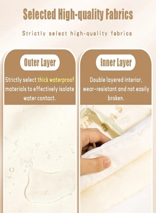 سجاني حقيبة سفر أنيقة وكبيرة السعة من ساجاني، حقيبة سميكة وشفافة بتصميمات كرتونية، حقيبة كتب متعددة الوظائف للطلاب والبنات (عبوة من قطعة واحدة) (أصفر) - Image 3